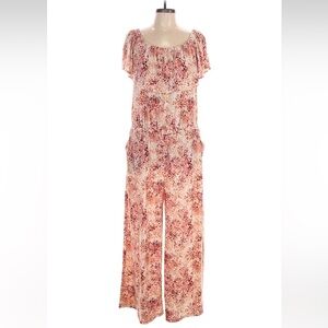 Haute Hippie Floral Blush Jumpsuit